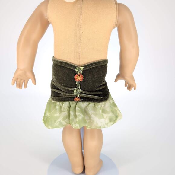 Unbranded Olive Green Velvet Doll Pull On Dressy Skirt for 18" Dolls - GUC - Picture 7 of 12